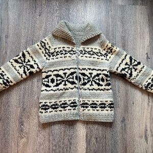 Authentic Vintage Cowichan Indian Sweater